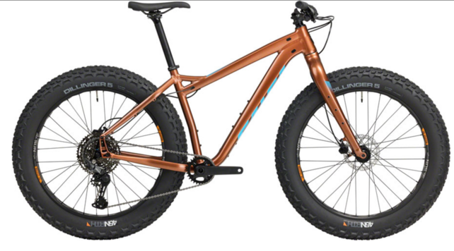 Salsa Heyday! Cues Fat Tire Bike - 26", Aluminum, Bronze