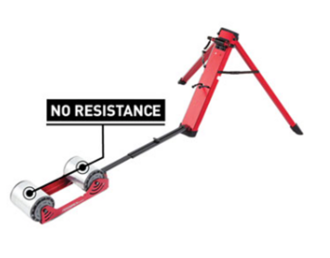 Feedback Sports Omnium Zero-Drive Rear Wheel Trainer - Fork Mount, No Resistance, Red