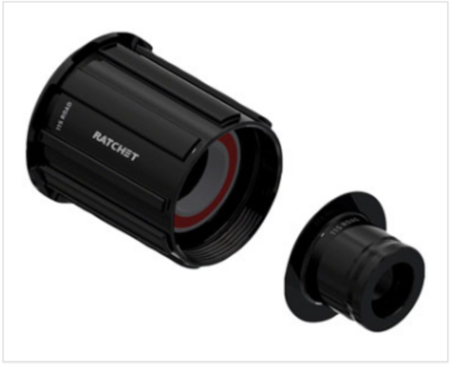 DT Swiss Ratchet Freehub Body - Shimano HG 11 Road, Standard, Aluminum, Sealed Bearing, w/end cap 12x142 OEM