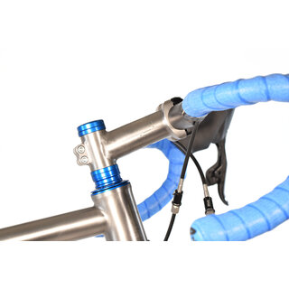 Titanium Travel Bike Stem - 100mm 6 degree - 31.8mm clamp - With Z-Coupler