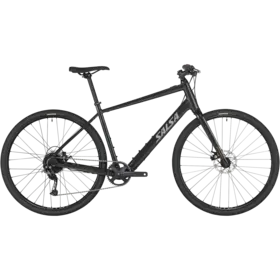 Salsa Confluence Flat Bar Altus 1x9 Ebike - 700c Aluminum Black X-Large