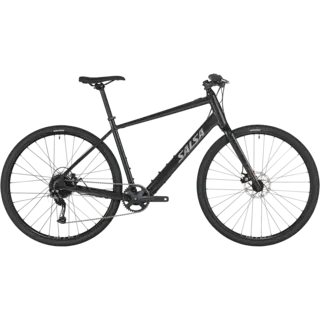Salsa Confluence Flat Bar Altus 1x9 Ebike - 700c Aluminum Black X-Large