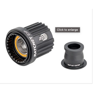 DT Swiss Ratchet EXP Freehub Body - Shimano Micro Spline MTN, Light, Aluminum, Ceramic Bearing, Kit w/ End Cap, 12 x 142/148 mm
