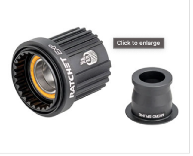 DT Swiss Ratchet EXP Freehub Body - Shimano Micro Spline MTN, Light, Aluminum, Ceramic Bearing, Kit w/ End Cap, 12 x 142/148 mm