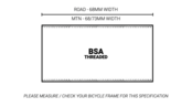 M30-THRU Bottom Bracket - BSA Threaded
