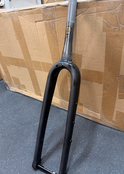 Used - ENVE Composites Adventure Fork - 1.5” Tapered, Flat-Mount Disc, Carbon, 12 x 100mm Axle,  49/55 Rake, Black Steering tube cut to 280mm