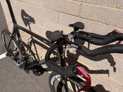 Zinn Custom Carbon Fiber Triathlon Bike - Used in great condition for 6'6" - 6'9" rider