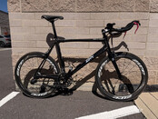 Zinn Custom Carbon Fiber Triathlon Bike - Used in great condition for 6'6" - 6'9" rider