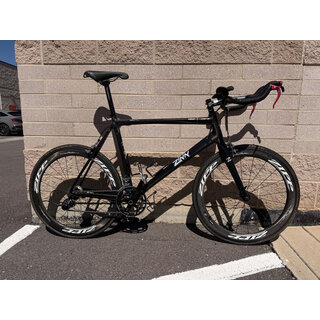 Zinn Custom Carbon Fiber Triathlon Bike - Used in great condition for 6'6" - 6'9" rider