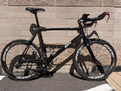 Zinn Custom Carbon Fiber Triathlon Bike - Used in great condition for 6'6" - 6'9" rider