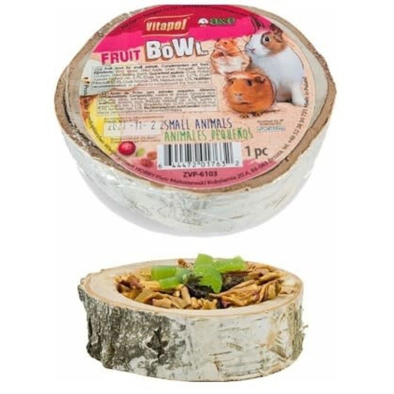 A&E A&E Wood Bowl Fruit Flavor Small Animal