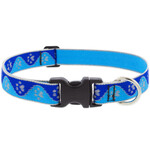Lupine Lupine High Light 1 in x 16-28 in Adjustable Collar Blue Paws
