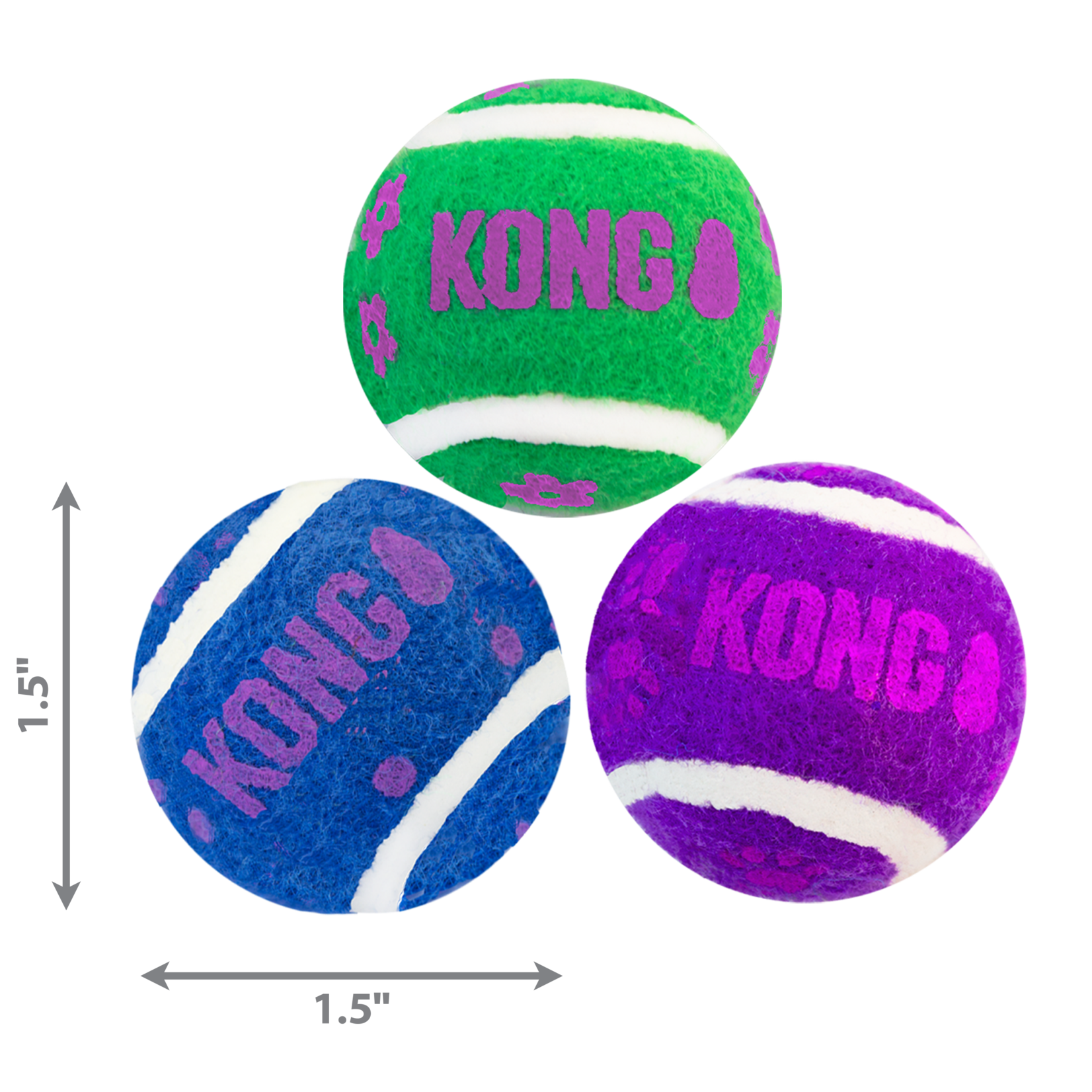 Kong Kong Cat Active Tennis Balls with Bells