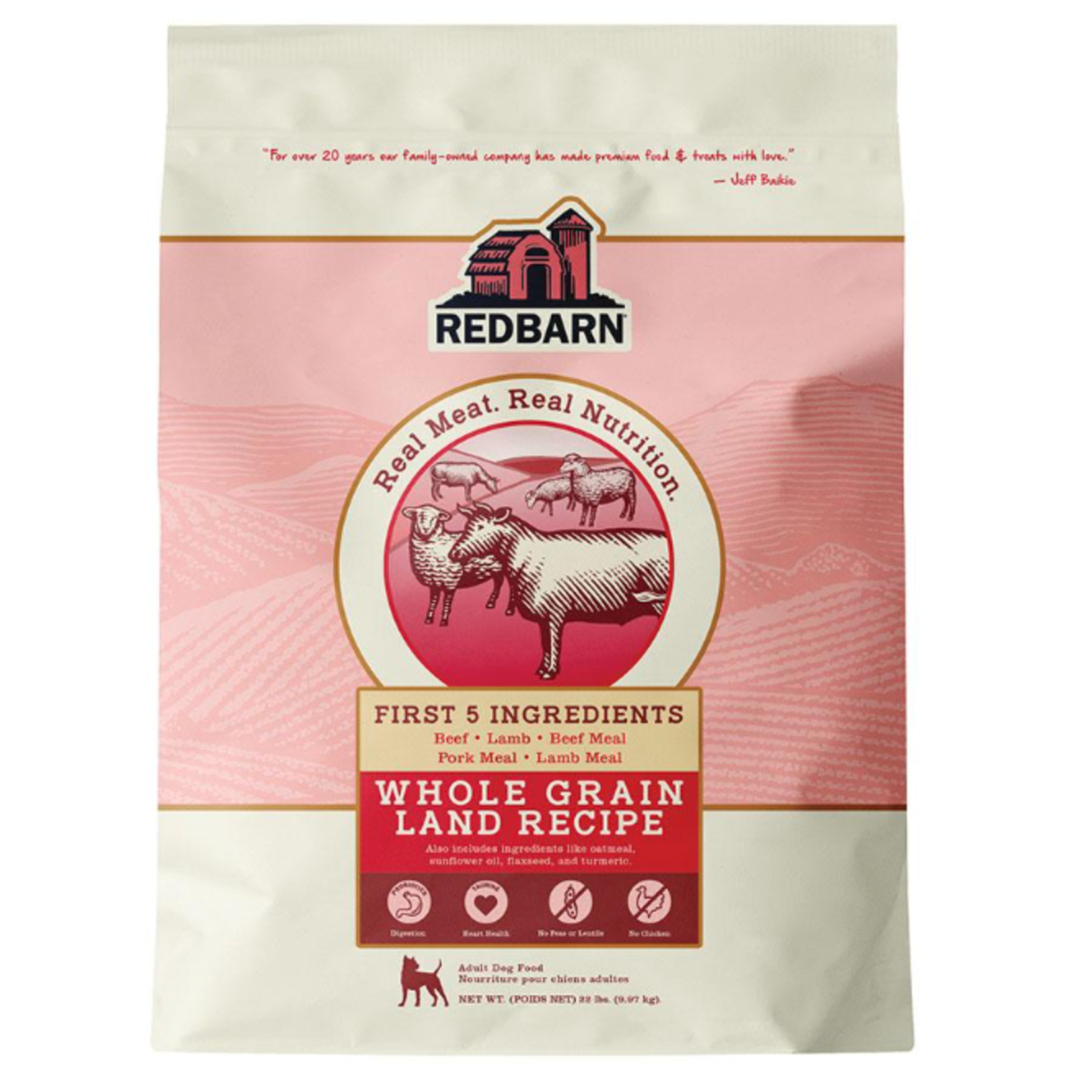 Redbarn Redbarn Dog Whole Grain Land 22lb