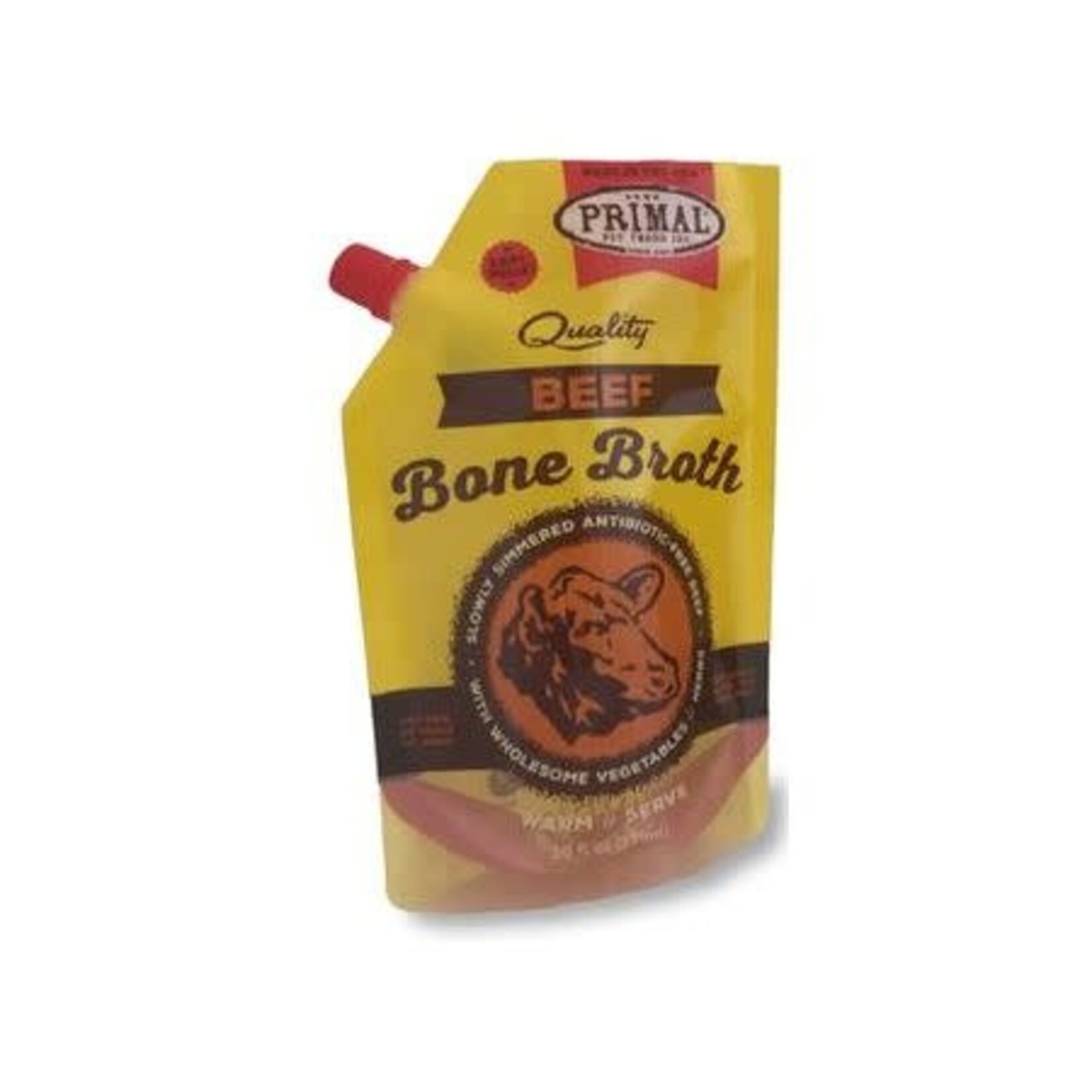 Primal Dog & Cat Bone Broth Beef 20oz Newfound Pet Center