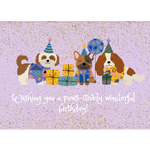 Mack's Craft Loft Mack's Craft Loft Greeting Cards - Paws-itively Wonderful Birthday
