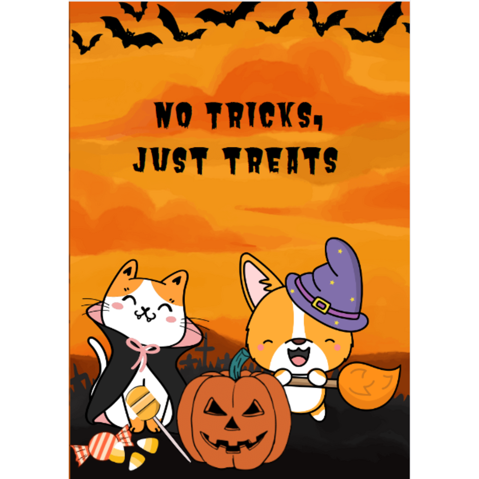 Mack's Craft Loft Mack's Craft Loft Greeting Cards - No Tricks Just Treats