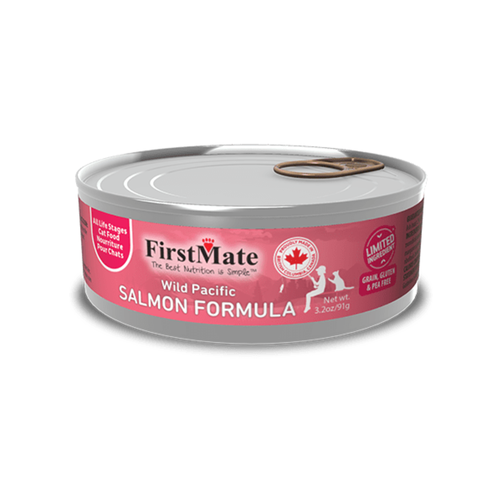 FirstMate FirstMate Cat Grain Free Limited Ingredient Salmon 5.5oz Can