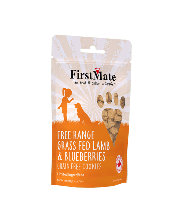 FirstMate Dog Grain Free Lamb & Blueberry Treat 8oz Newfound Pet Center