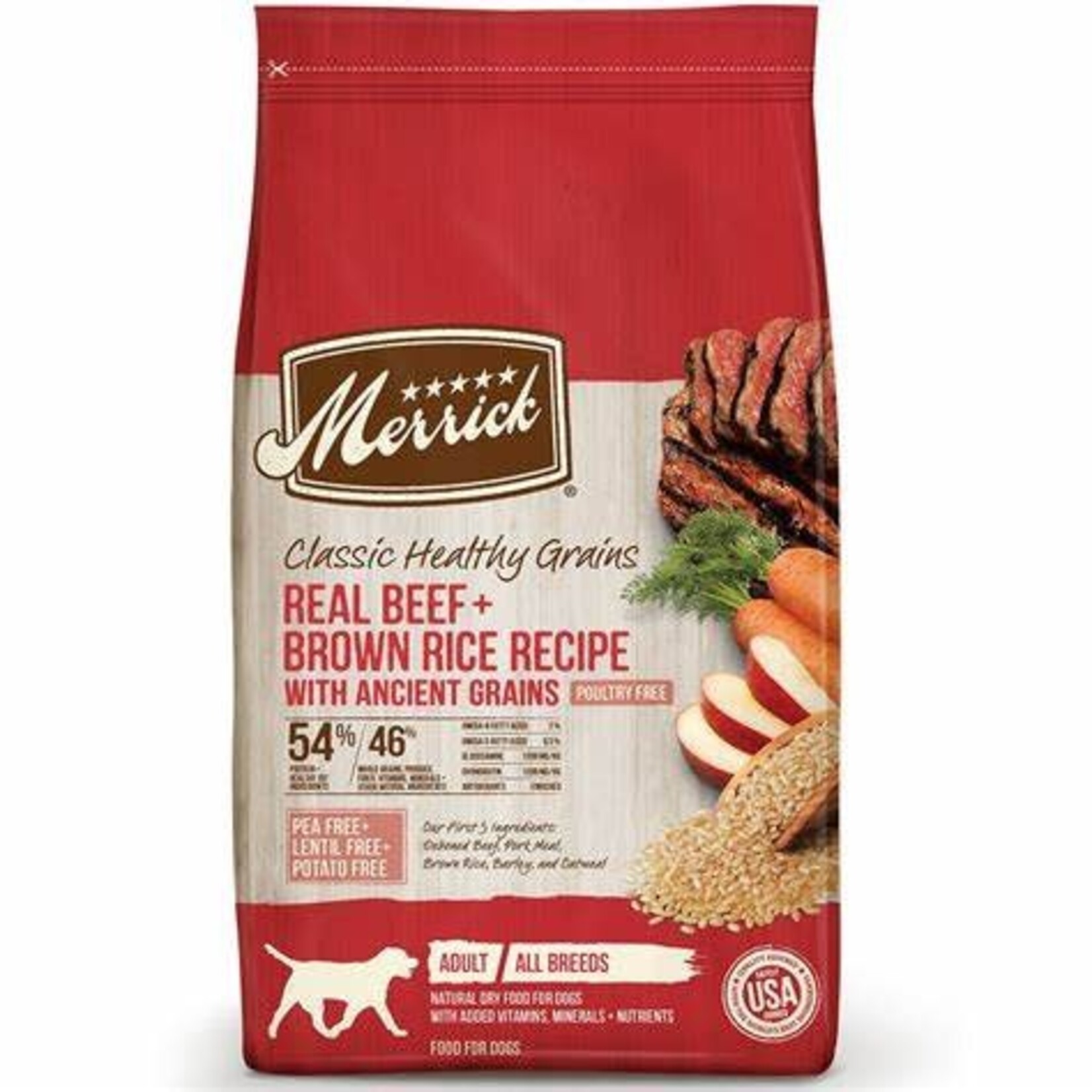 Merrick Merrick Dog Grain Classic Beef & Brown Rice 4lb