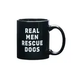 Grounds & Hounds Grounds & Hounds Real Men Rescue Dogs Mug