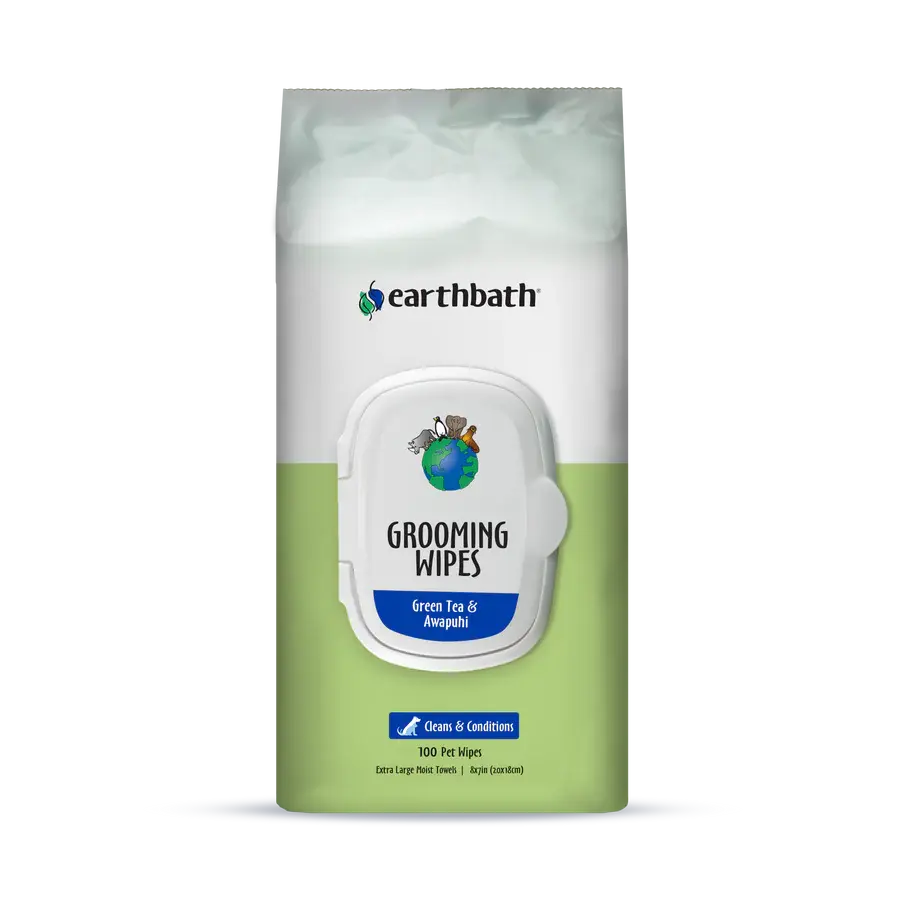 Earthbath Dog Green Tea Wipes 100 Count Newfound Pet Center