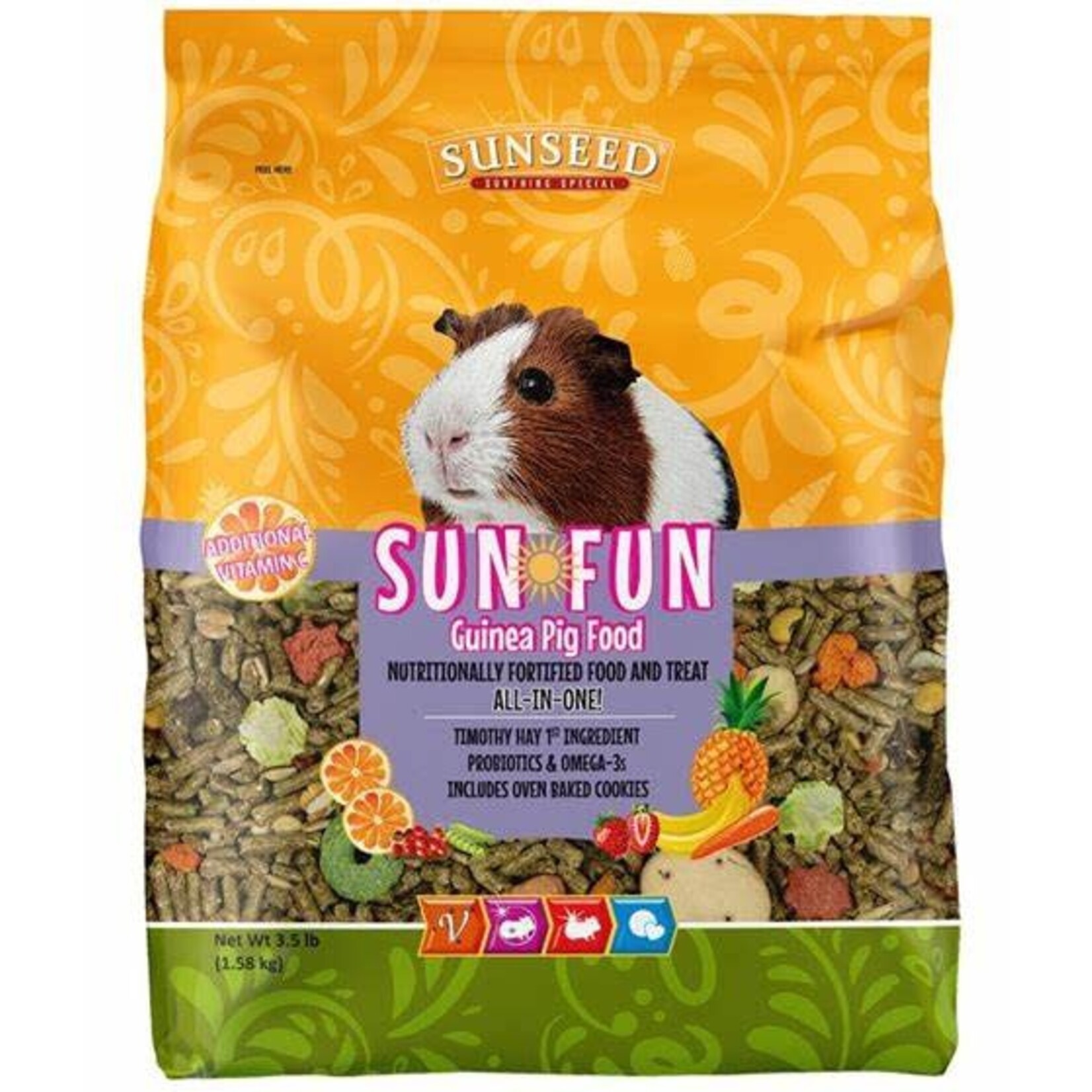 SUNSEED Sunseed Sun Fun Guinea Pig Food 3.5lb