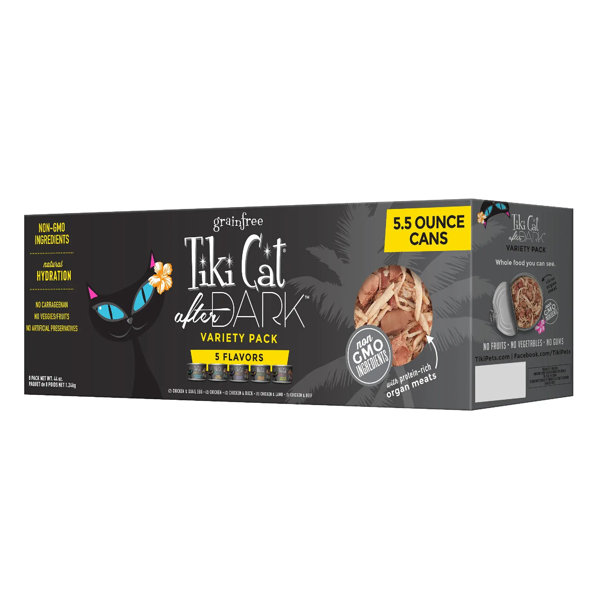 Tiki Cat Tiki Cat After Dark Pate Variety 5.5oz 8 Pack Newfound Pet