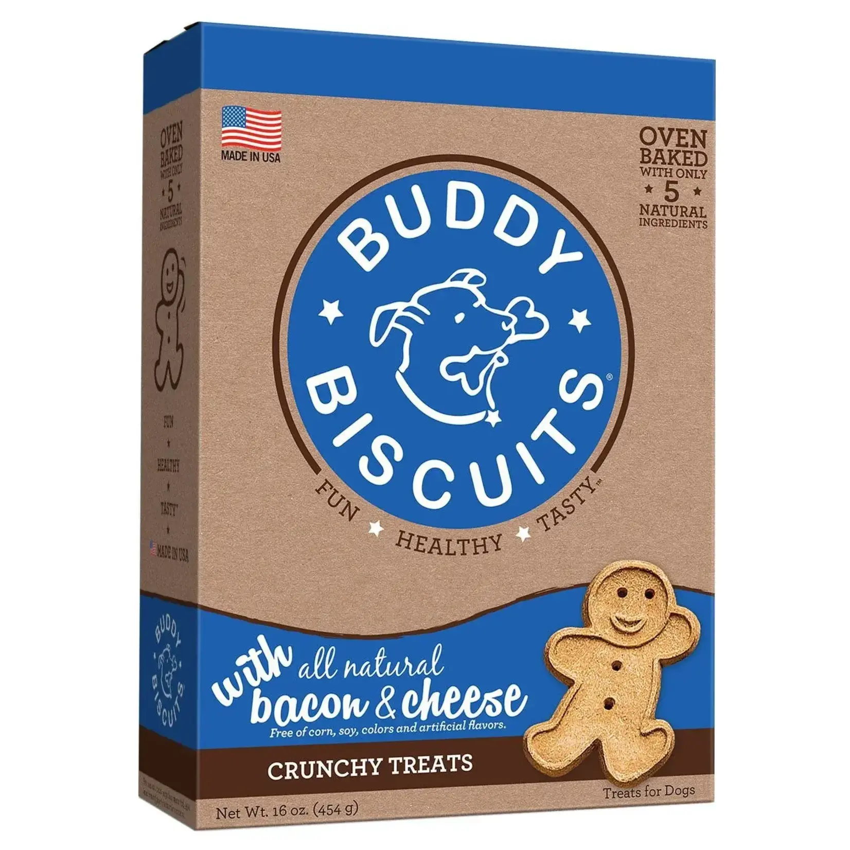 Whitebridge Pet Buddy Biscuit Dog Crunchy Bacon & Cheese Treat 16oz