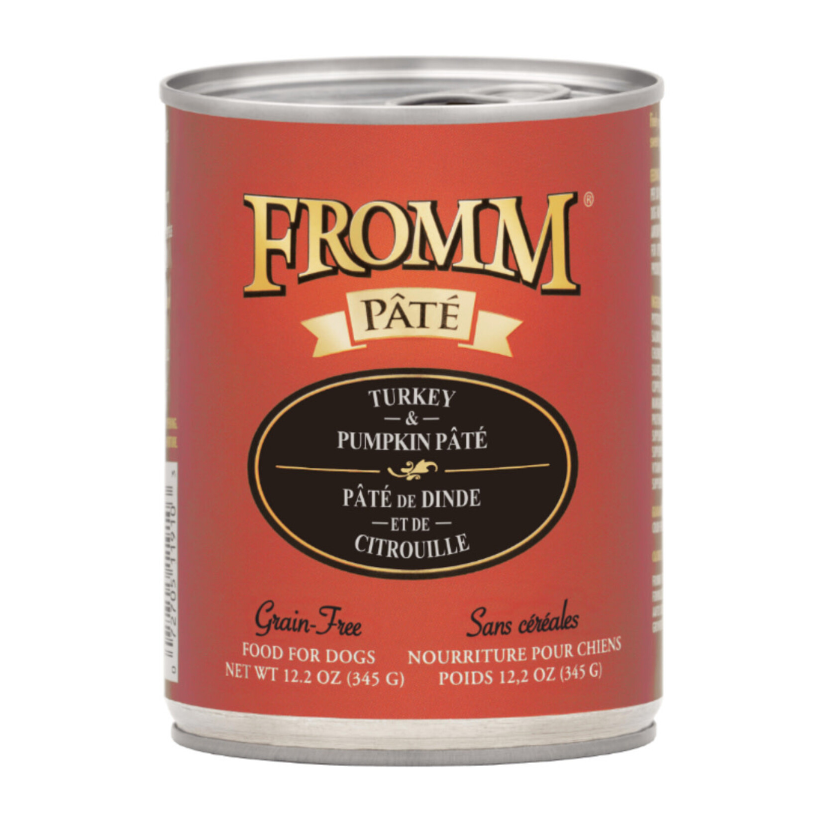 Fromm Fromm Dog Grain Free Turkey & Pumpkin Pate 12.2 oz Can