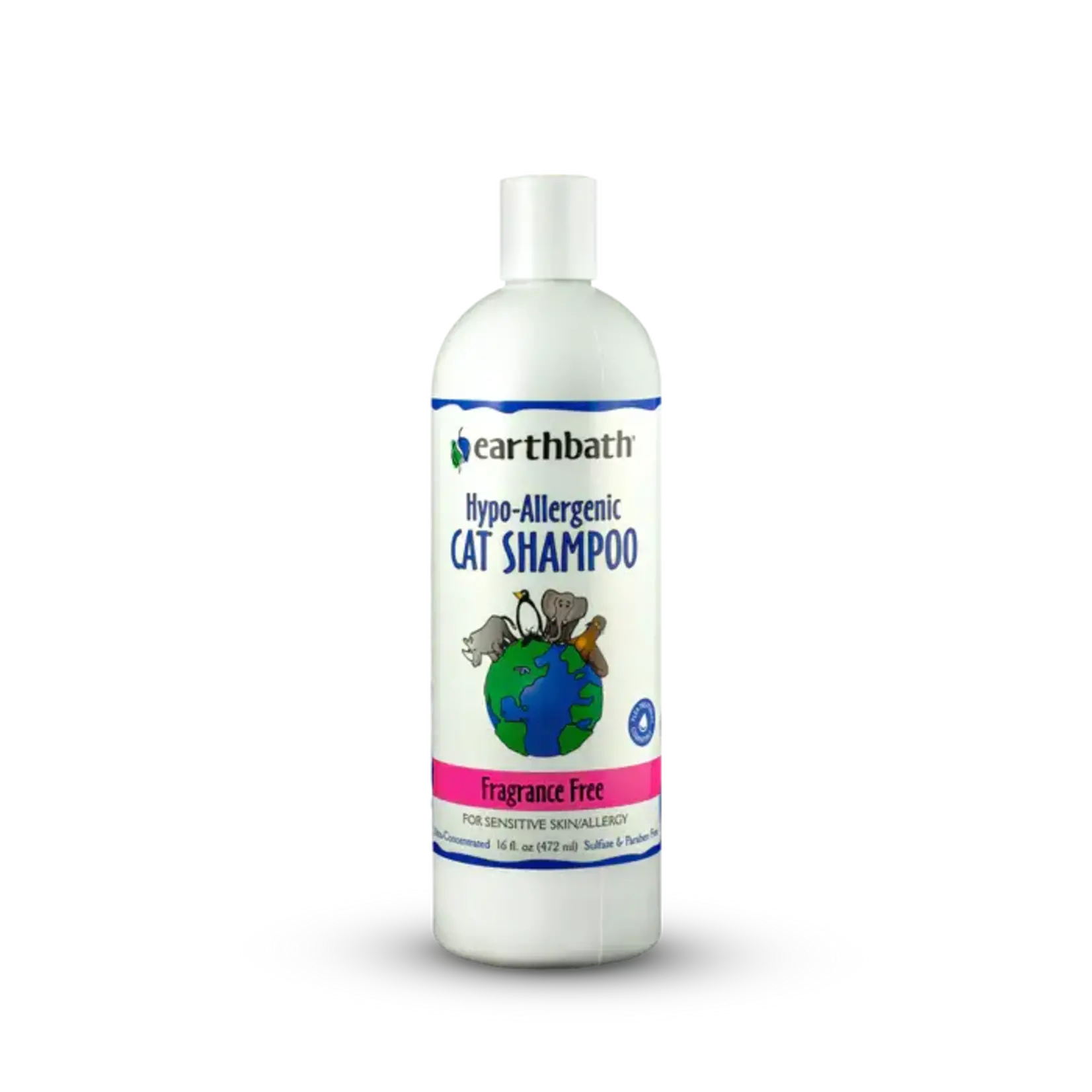 Earthbath Earthbath Cat Hypo-Allergenic Fragrance Free Shampoo 16oz