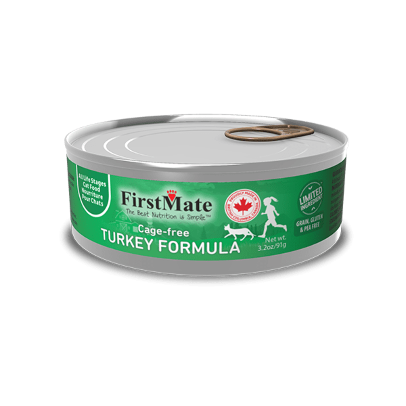 FirstMate FirstMate Cat Grain Free Limited Ingredient Turkey 3.2oz