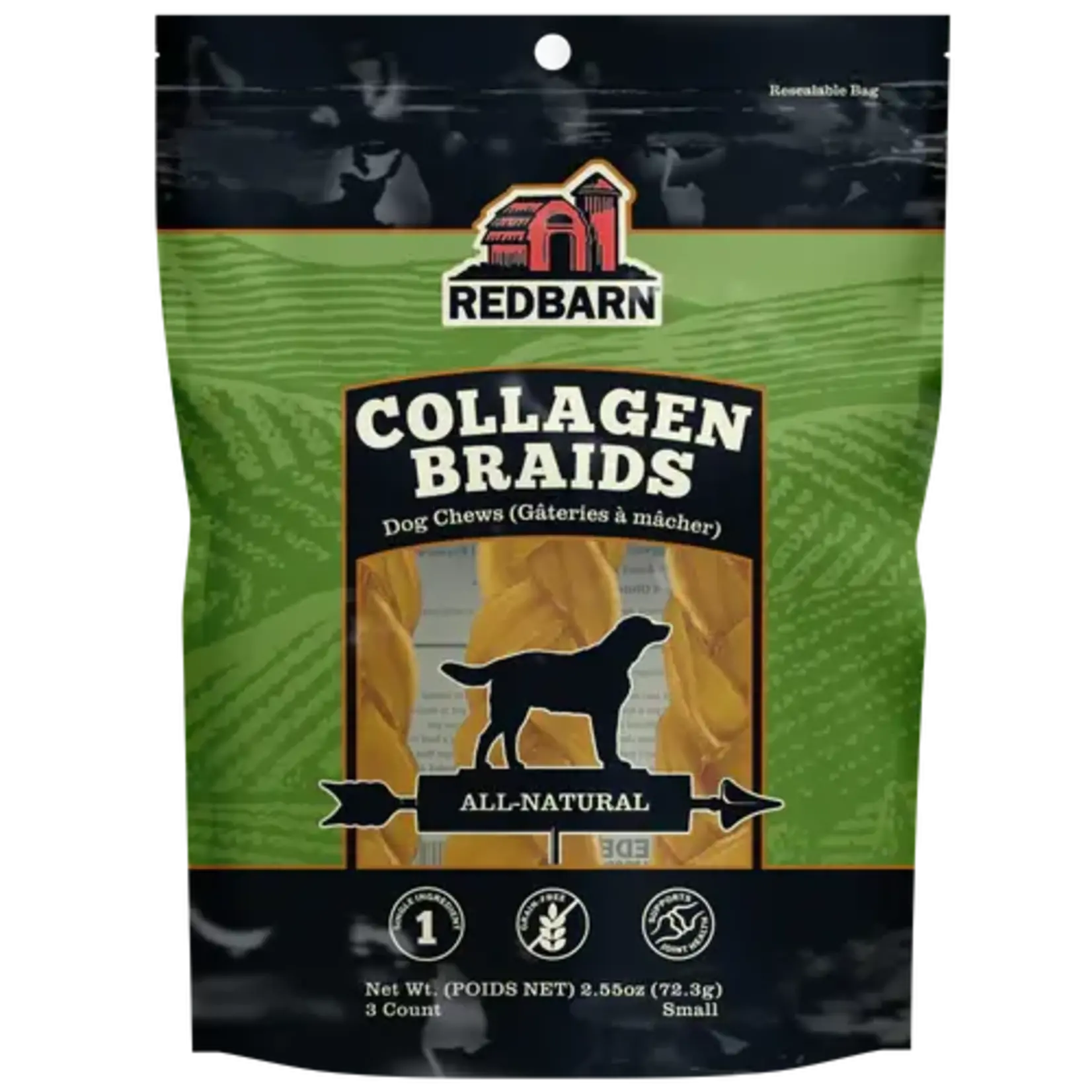 Redbarn Redbarn Dog Collagen Braid Small 3 Pack