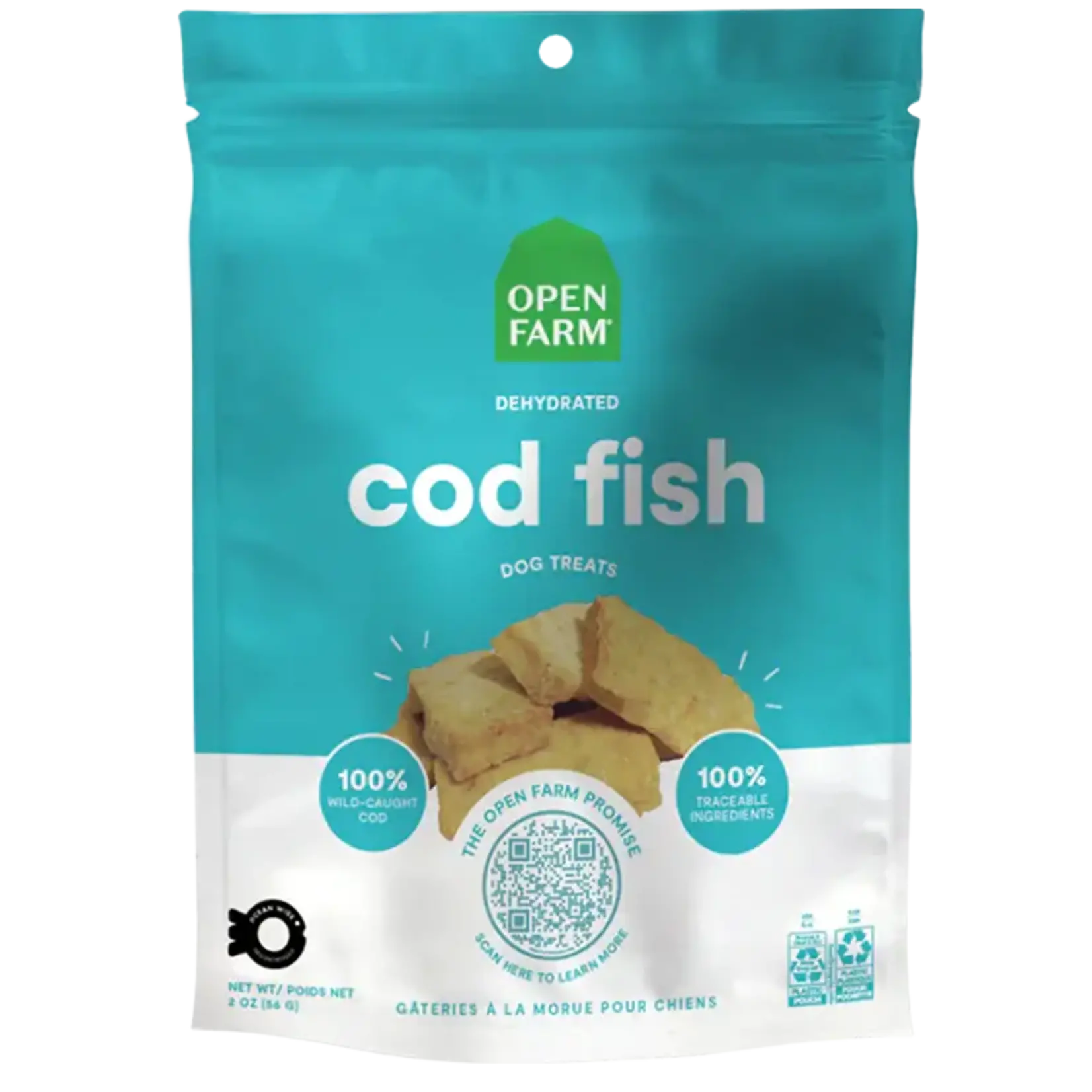 Open Farm Open Farm Dog Dehydrated Treat Cod 2oz