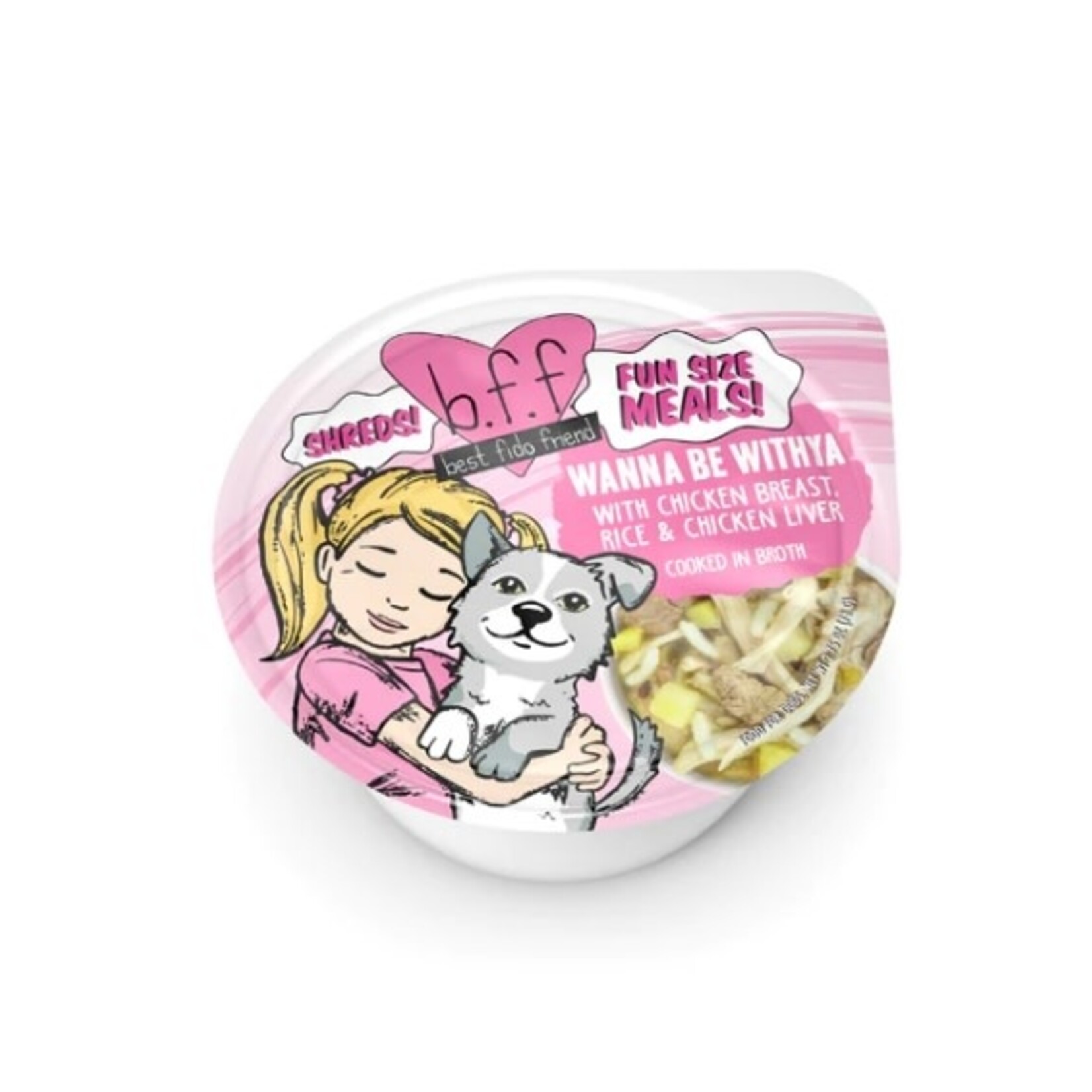 Weruva Weruva Dog BFF Wanna Be Withya Chicken, Rice & Chicken Liver Cup 2.7oz