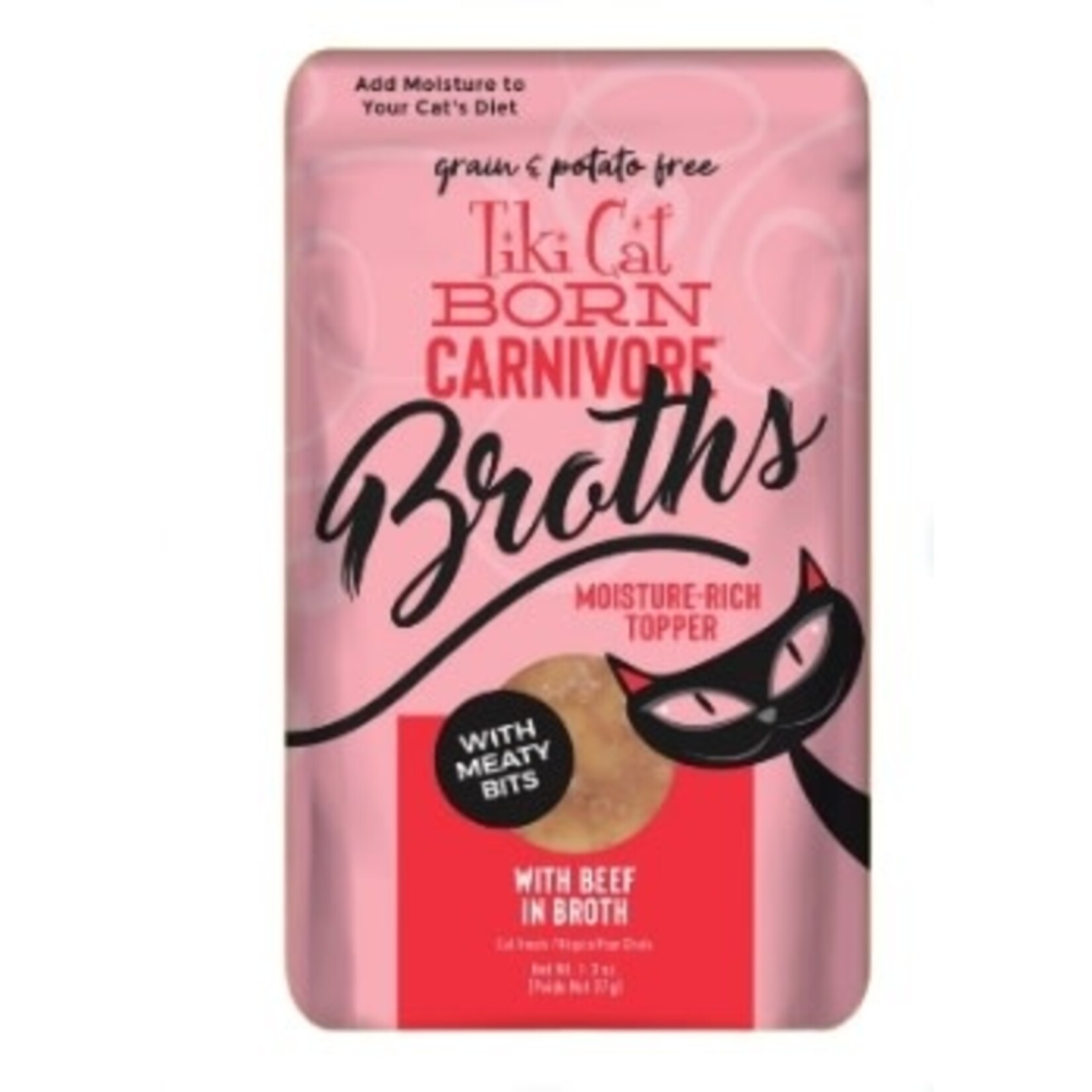 Tiki Cat Tiki Cat Broth Beef 1.3oz Pouch