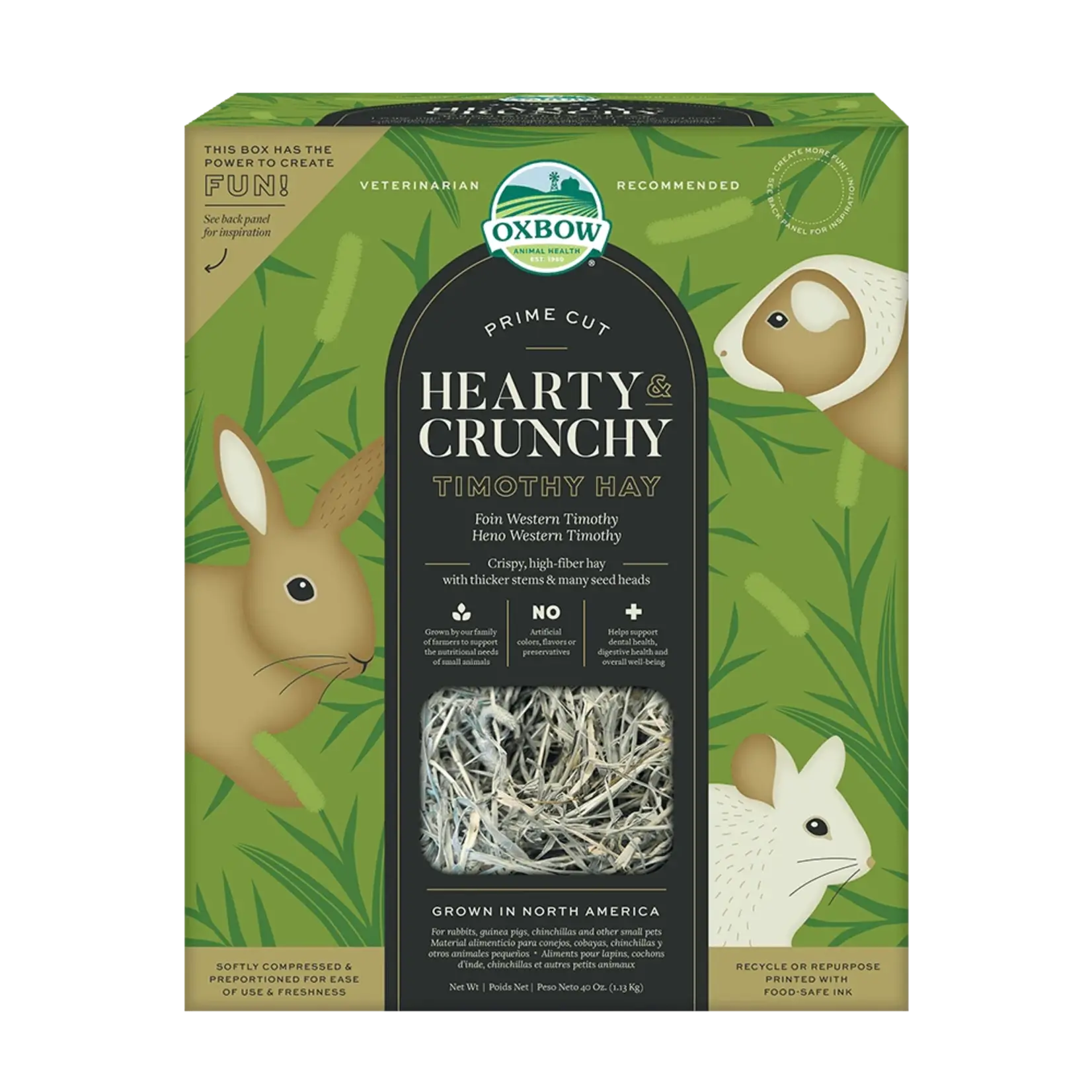 Oxbow Oxbow Hearty & Crunchy Timothy Hay 40oz