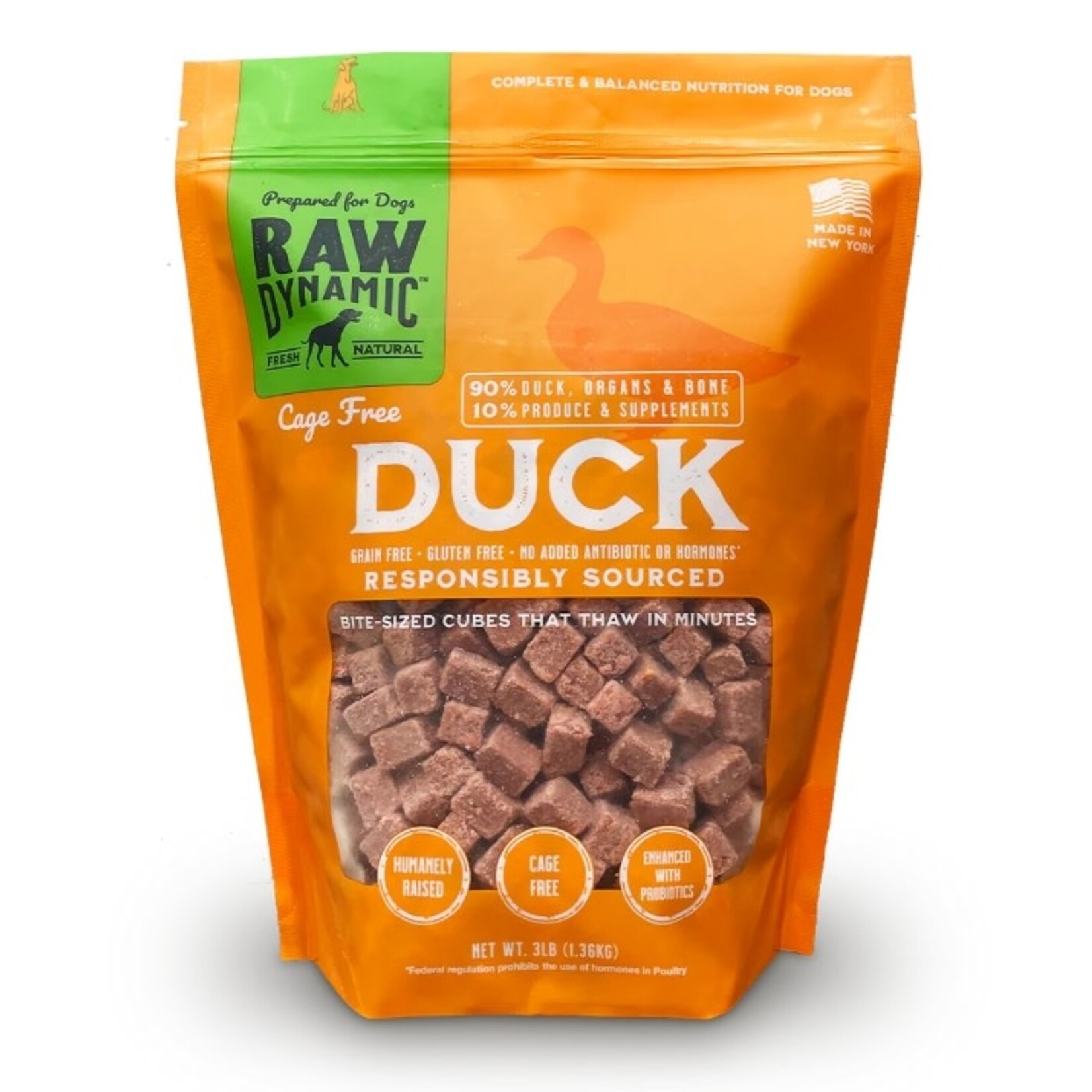 Raw Dynamic Raw Dynamic Dog Frozen Duck 3lb