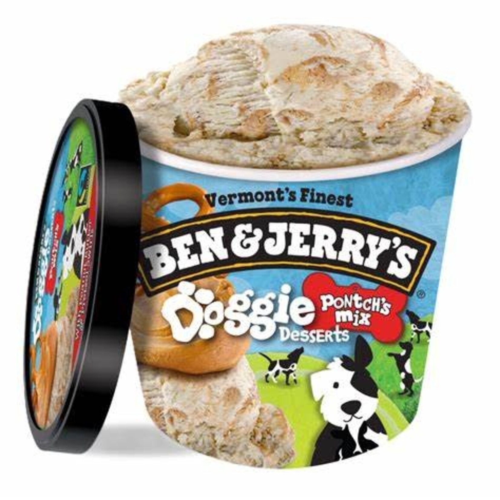 Ben & Jerry's Ben & Jerry's Dog Pontch's Mix Peanut Butter & Pretzel Swirls 4oz