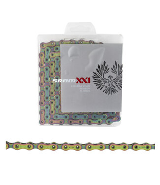 SRAM SRAM, CHAIN EAGLE XX1 12s RAINBOW 126L HOLLOWPIN POWERLOCK