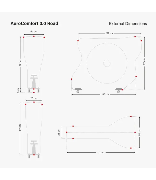 SCICON Scicon Aerocomfort 3.0 Road TSA Bike Black BAG