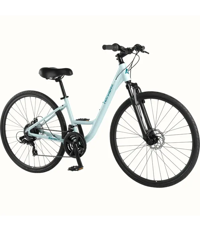 Retrospec Bicycles RETROSPEC, Barron Plus Comfort Hybrid Bike - 21-Speed - Step Through