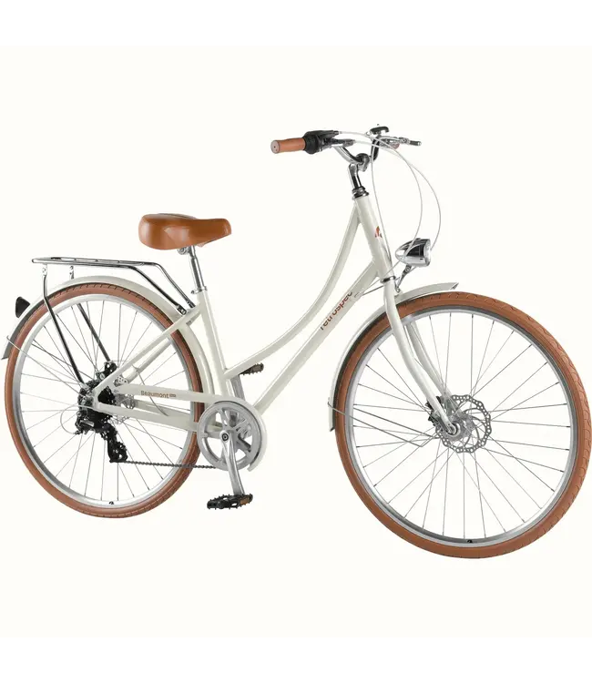 Retrospec Bicycles RETROSPEC Beaumont Plus City Bike - Step Through 8 Speed eggshell