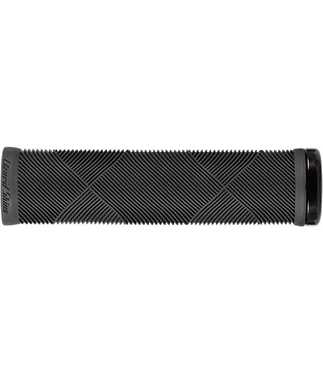 LIZARD SKINS Lizard Skins, Strata Single-Sided Lock-On, Grips, 135mm, Jet Black, Pair