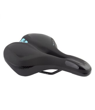 CLOUD-9 Cloud 9- Saddle Kush Plus AirFlow Wide Memory Foam- Black