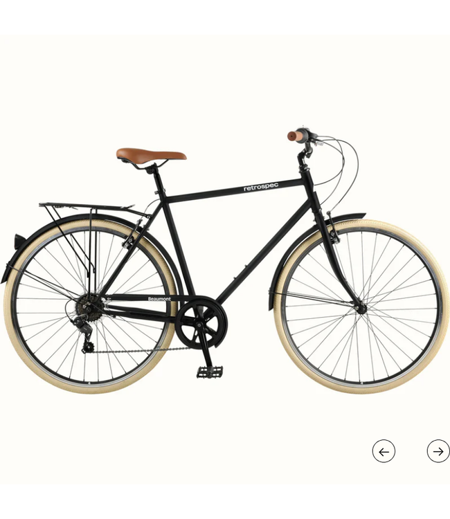 Retrospec Bicycles Retrospec Beaumont 7 Speed, Black, 58"