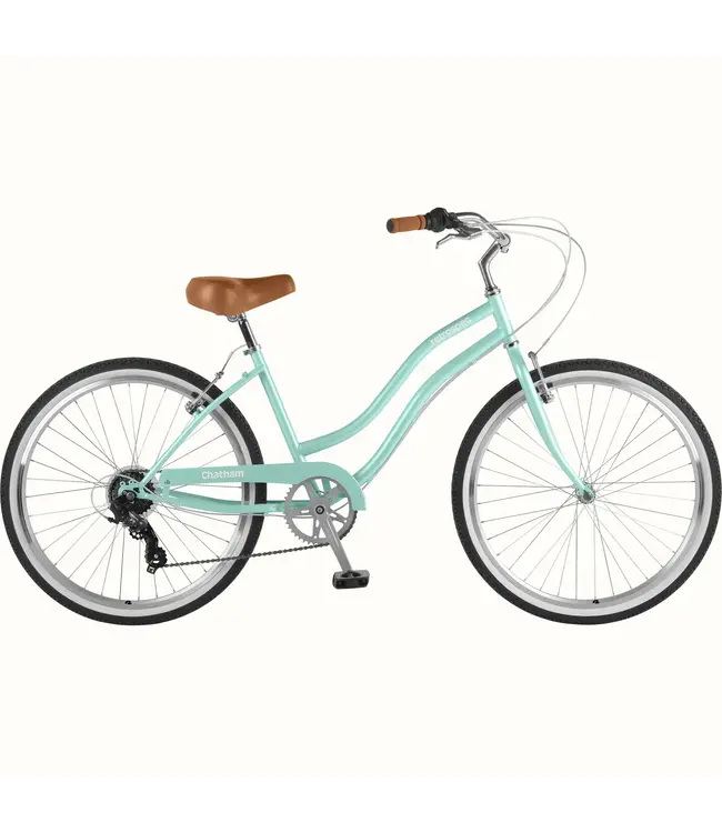 Retrospec Bicycles Retrospec, Chatham Beach Cruiser Bike - Step Through 7 Speed, Seafom, 26'