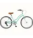 Retrospec Bicycles Retrospec, Chatham Beach Cruiser Bike - Step Through 7 Speed, Seafom, 26'