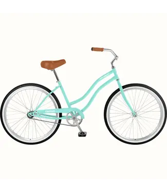 Retrospec Bicycles Retrospec Chatham Beach Cruiser Bike - Step Through Single Speed Seafoam, 26'