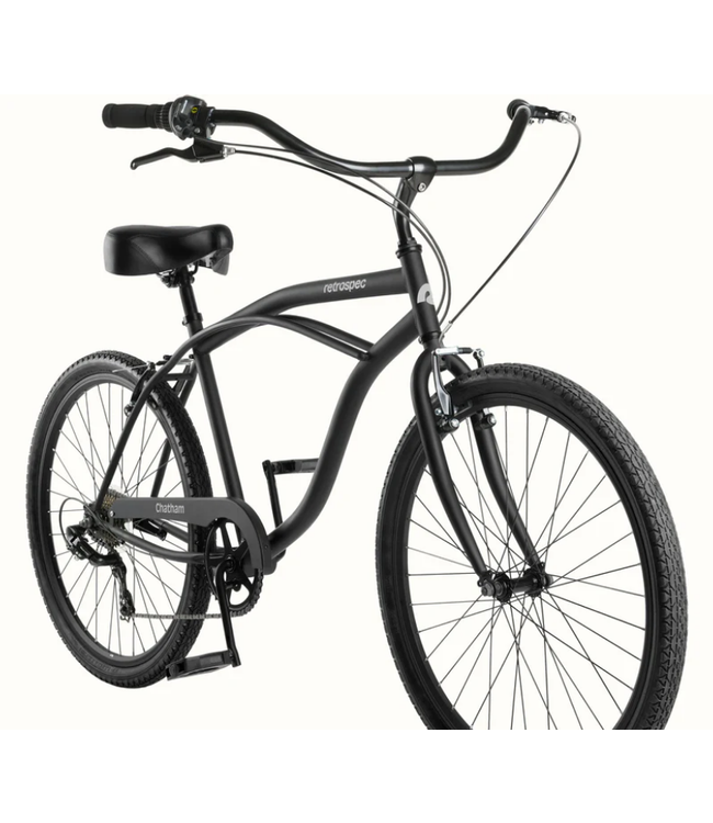 Retrospec Bicycles Retrospec Chatham Beach Cruiser Bike - 7 Speed, Matte Black